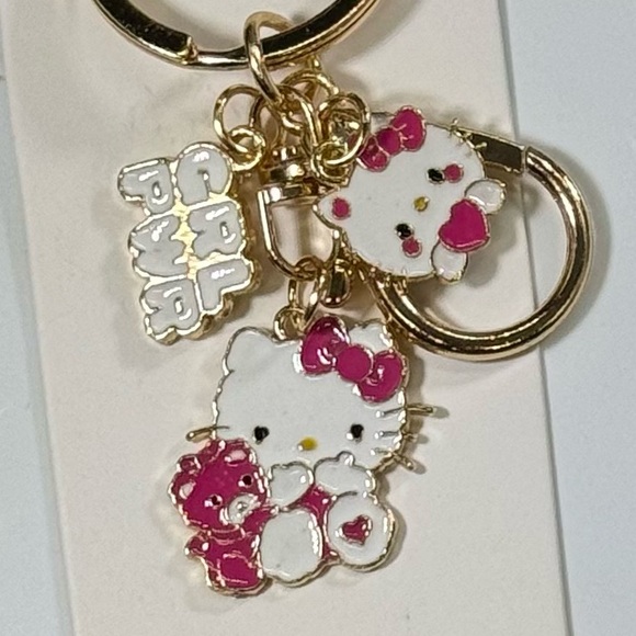 BAG CHARM Hello Kitty Pink GRL PWR Charm Keychain Bag Charm by MINT - Picture 1 of 7